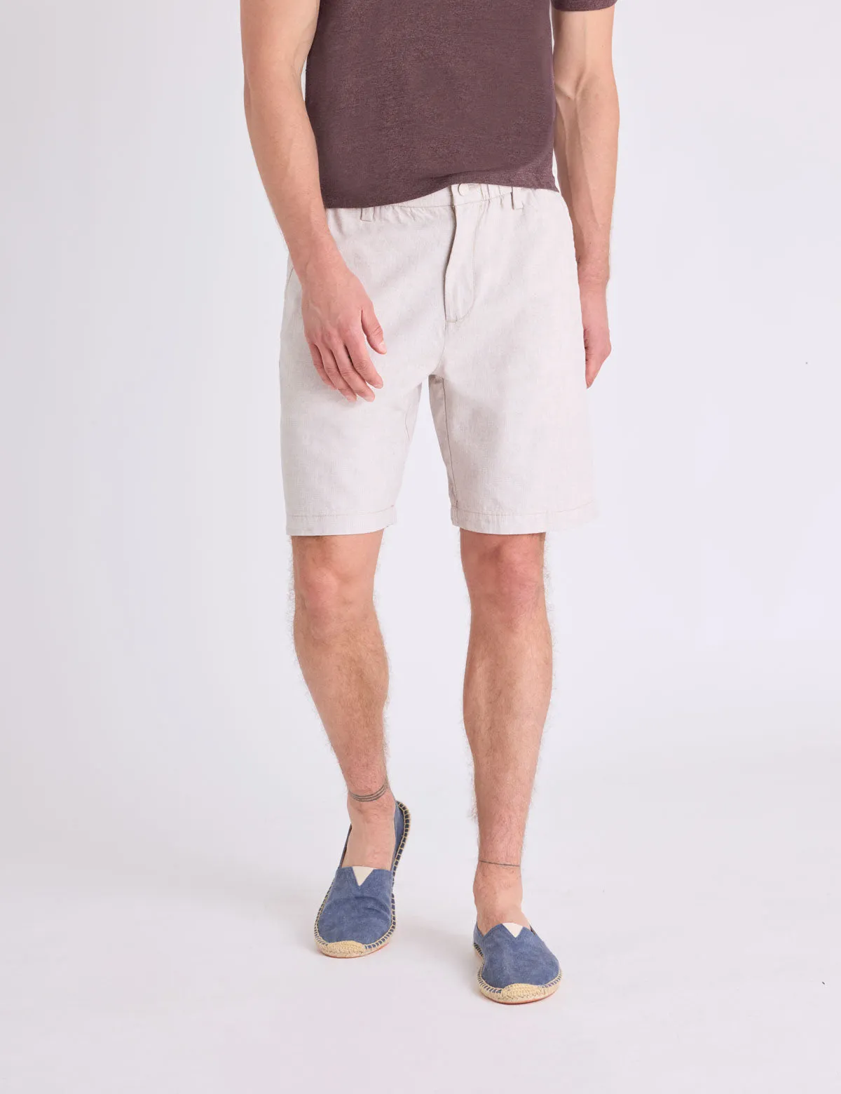 9" COMFORT WAIST LINEN SHORTS sold by U.S. Polo Assn.