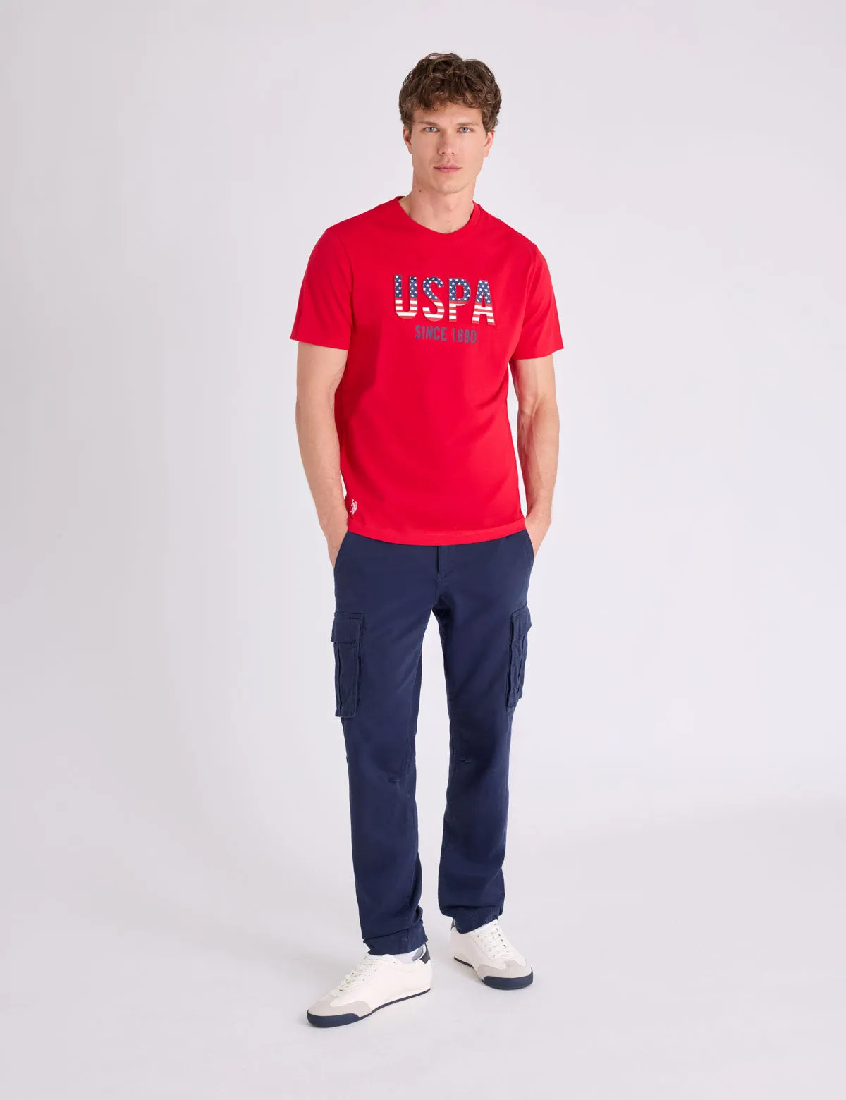 USPA EMBOSSED WORDMARK JERSEY T-SHIRT sold by U.S. Polo Assn. product image thumbnail 3