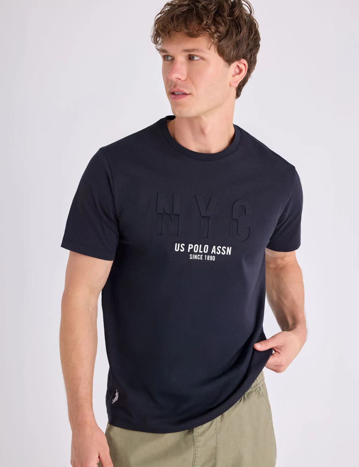 NYC WORDMARK PRINTED GRAPHIC T-SHIRT sold by U.S. Polo Assn.