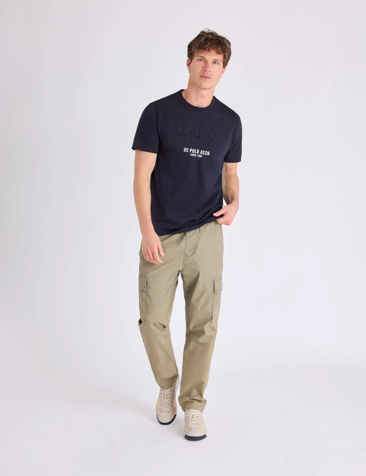NYC WORDMARK PRINTED GRAPHIC T-SHIRT sold by U.S. Polo Assn. product image thumbnail 2