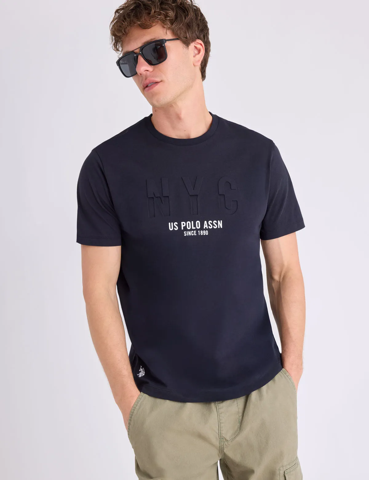 NYC WORDMARK PRINTED GRAPHIC T-SHIRT sold by U.S. Polo Assn. product image thumbnail 3