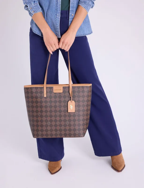DIAMOND SIGNATURE TOTE BAG made by U.S. Polo Assn.