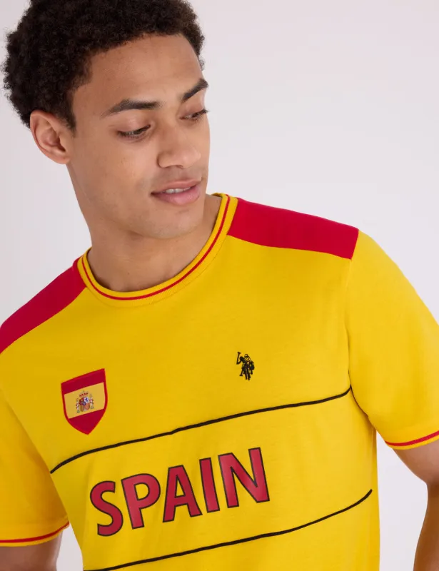 SPAIN SHIELD KNIT COLORBLOCK T-SHIRT made by U.S. Polo Assn.