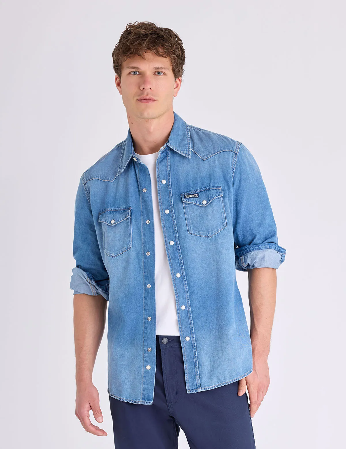 LONG SLEEVE WESTERN DENIM SHIRT sold by U.S. Polo Assn. product image thumbnail 3