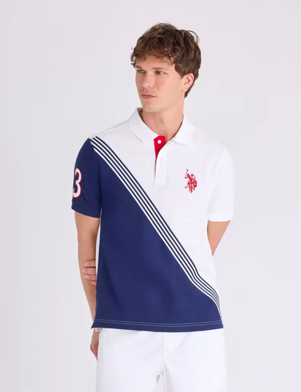 TRICOT SASH COLORBLOCK PIQUE POLO SHIRT made by U.S. Polo Assn.