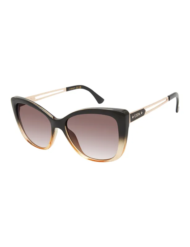 LADIES GEOMETRIC CAT EYE SUNGLASSES made by U.S. Polo Assn.