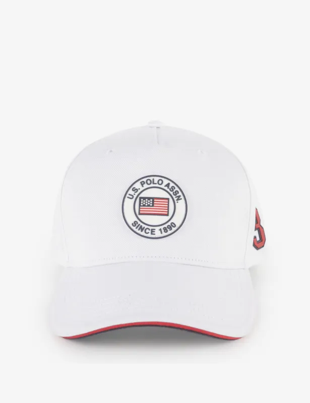 MENS RUBBER LOGO TWILL HAT made by U.S. Polo Assn.