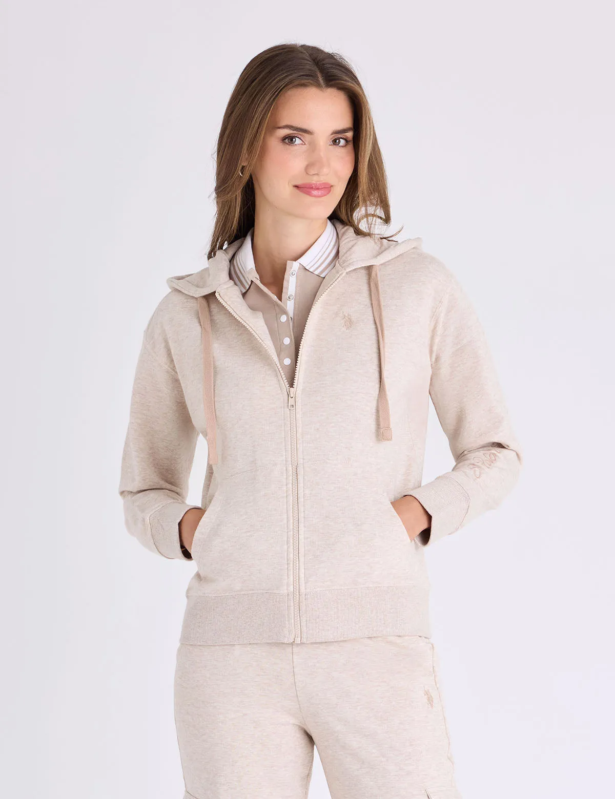 FRENCH TERRY FULL ZIP HOODIE sold by U.S. Polo Assn. product image thumbnail 3