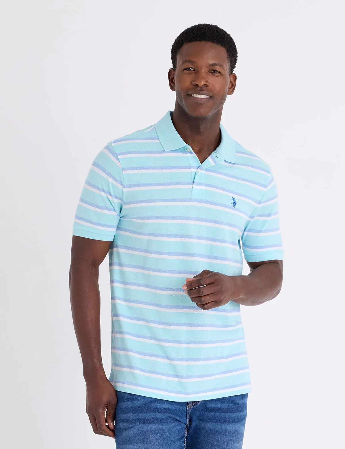 JACQUARD POLO SHIRT sold by U.S. Polo Assn. product image thumbnail 3