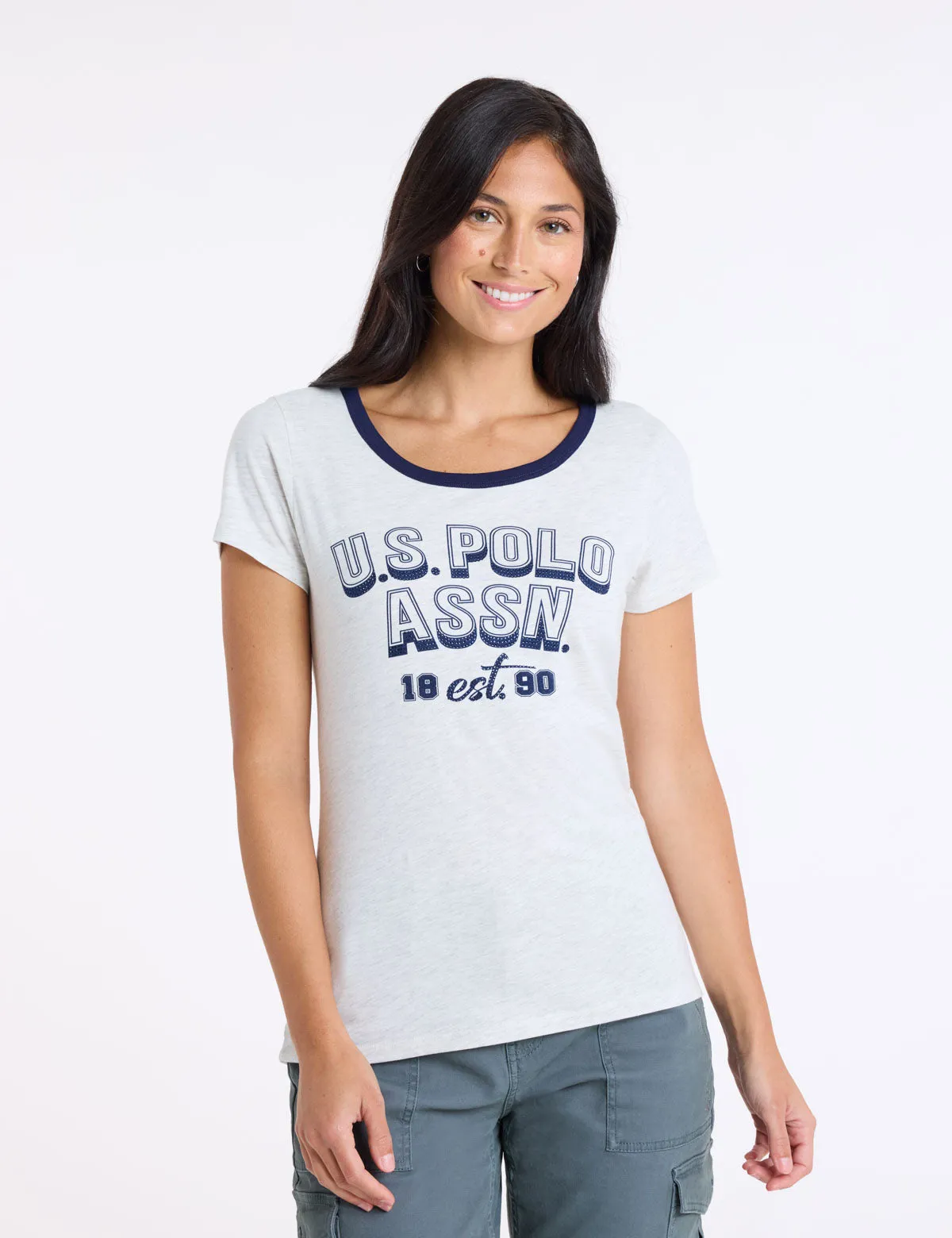 STACKED RHINESTONE WORDMARK T-SHIRT sold by U.S. Polo Assn. product image thumbnail 2