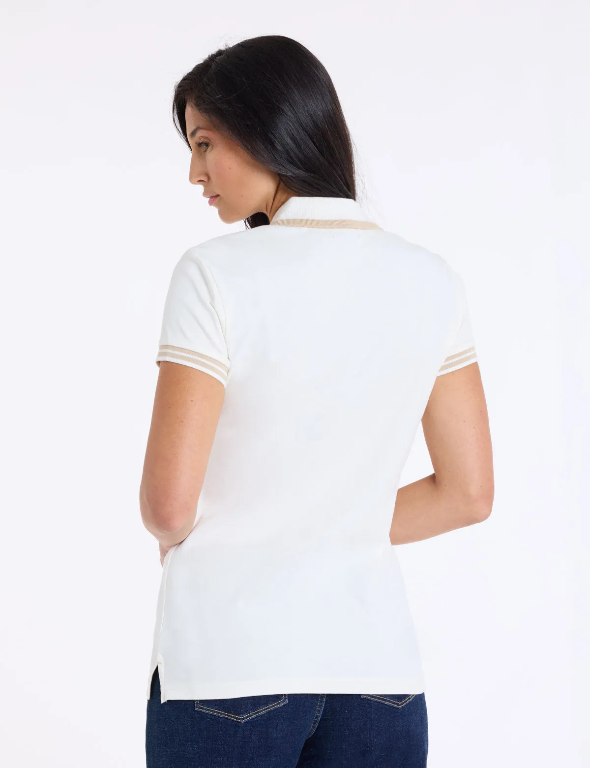 ENAMEL BUTTON TIPPED POLO SHIRT sold by U.S. Polo Assn. product image thumbnail 4