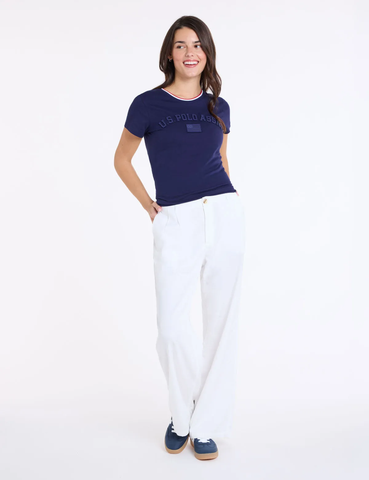 SIGNATURE STRIPE ARCH WORDMARK T-SHIRT sold by U.S. Polo Assn. product image thumbnail 4