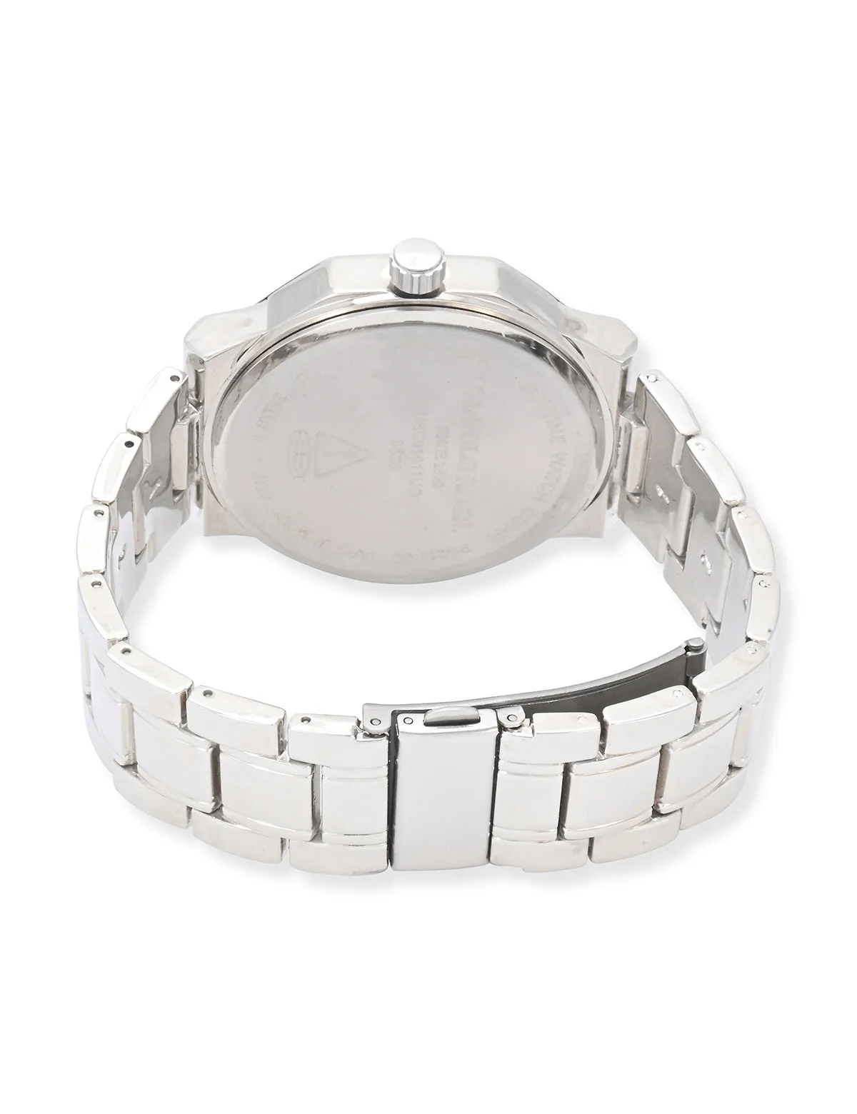 MENS SILVER TONE LINK WATCH WITH GREEN DIAL sold by U.S. Polo Assn. product image thumbnail 3