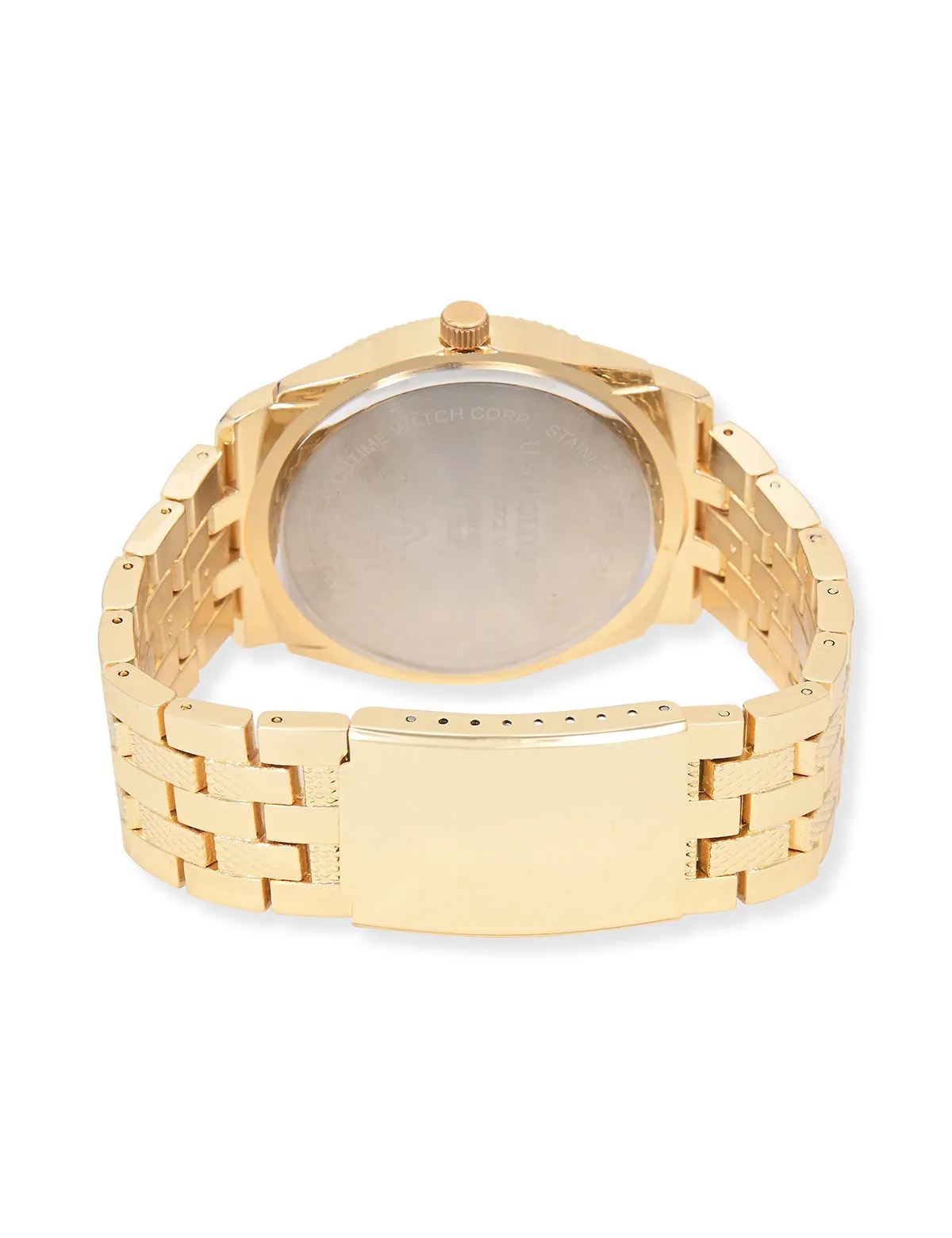 HIS AND HERS GOLD LINK WATCH SET sold by U.S. Polo Assn. product image thumbnail 4