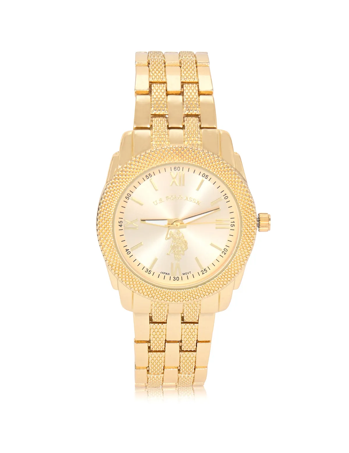 HIS AND HERS GOLD LINK WATCH SET sold by U.S. Polo Assn. product image thumbnail 3