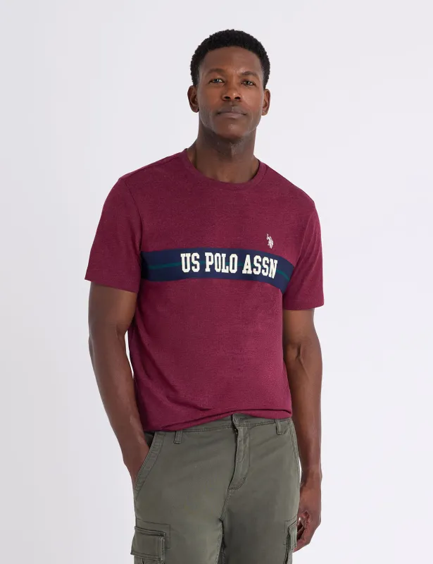 COLORBLOCK TRICOT WORDMARK COLLEGIATE T-SHIRT made by U.S. Polo Assn.