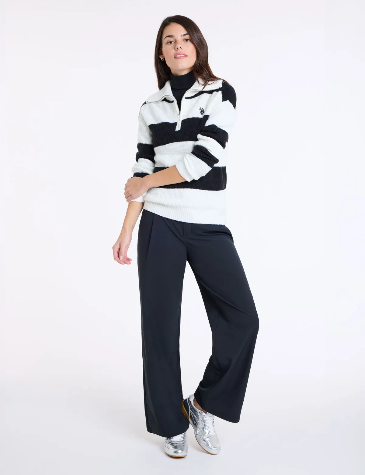 1/2 ZIP RUGBY STRIPE SWEATER sold by U.S. Polo Assn. product image thumbnail 2