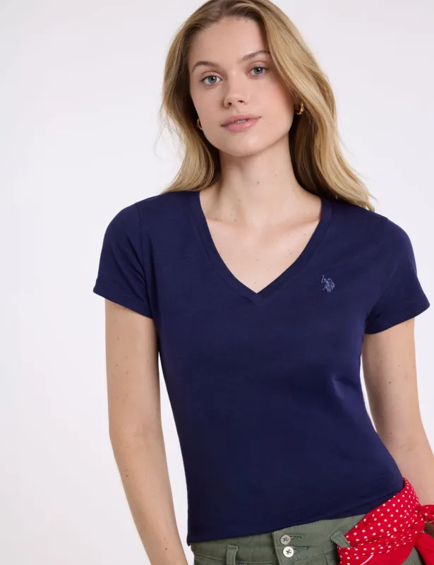 TONAL V-NECK T-SHIRT made by U.S. Polo Assn.