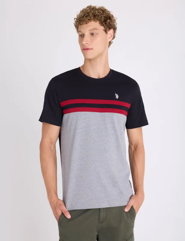 TRICOT TAPE COLORBLOCK T-SHIRT made by U.S. Polo Assn.