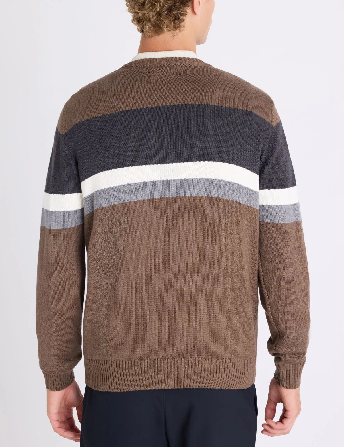 ENGINEERED CHEST STRIPE CREW NECK SWEATER sold by U.S. Polo Assn. product image thumbnail 4