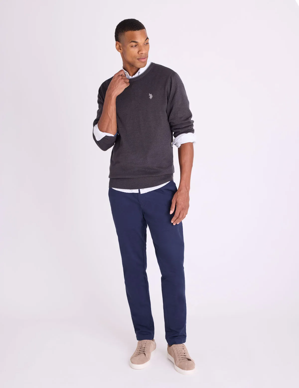 SOFT COTTON JERSEY CREW NECK SWEATER sold by U.S. Polo Assn. product image thumbnail 2