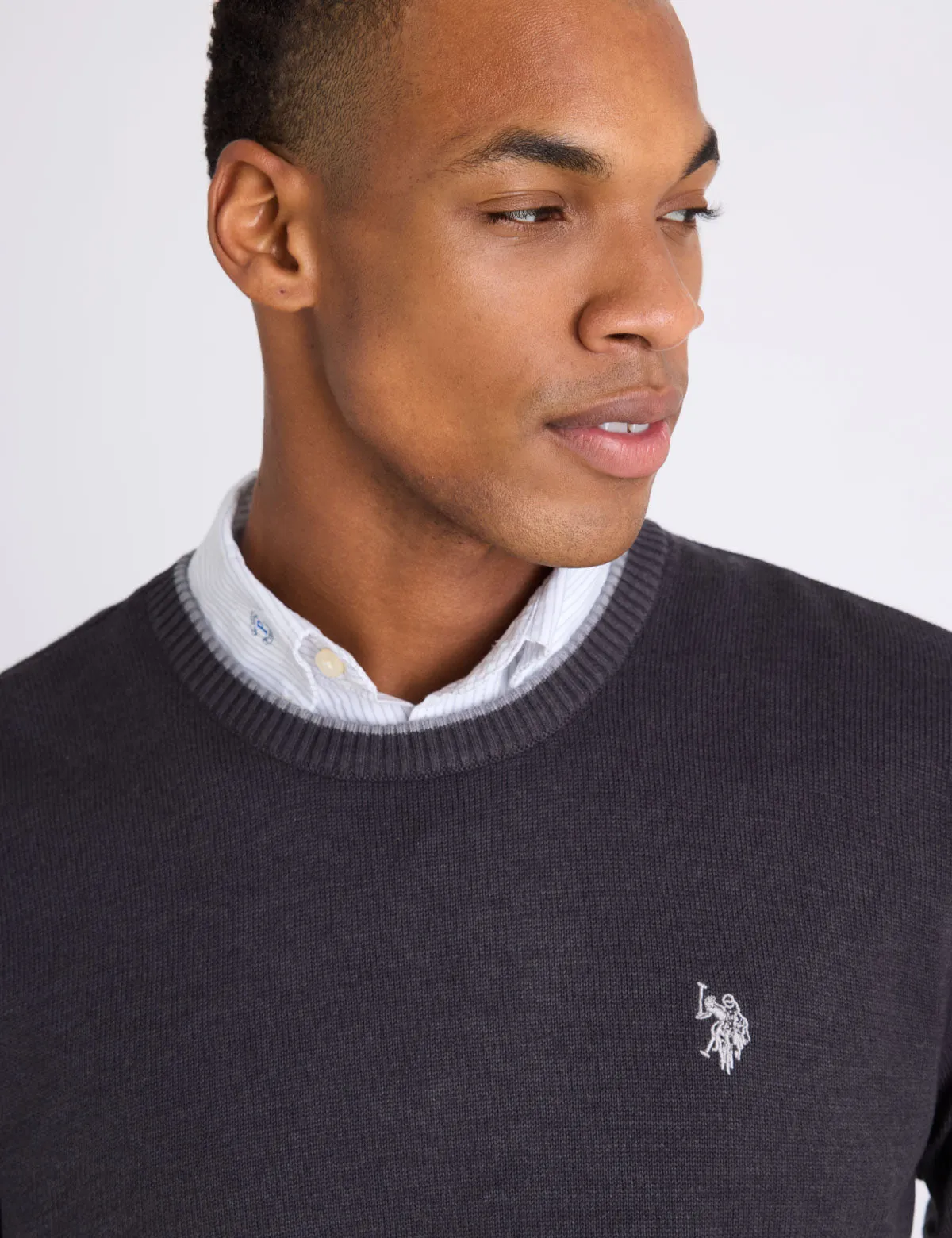SOFT COTTON JERSEY CREW NECK SWEATER sold by U.S. Polo Assn. product image thumbnail 3