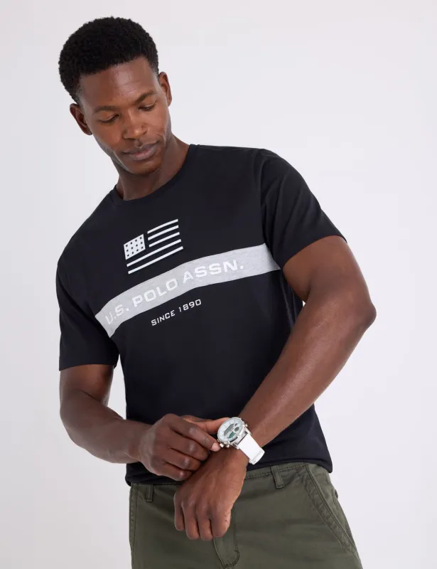 EMBOSSED FLAG T-SHIRT made by U.S. Polo Assn.
