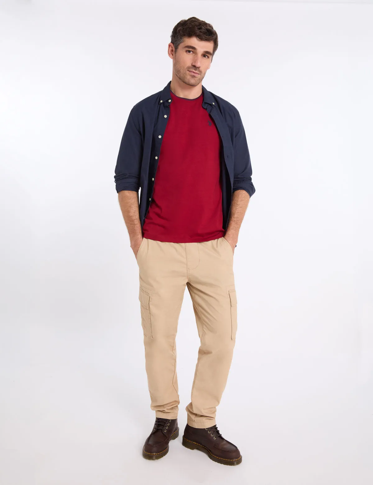 TIPPED CREW NECK COLLAR T-SHIRT sold by U.S. Polo Assn. product image thumbnail 3