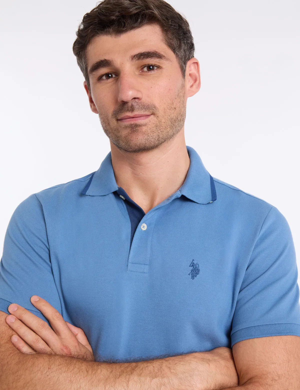 SOLID STRETCH PIQUE POLO SHIRT sold by U.S. Polo Assn. product image thumbnail 5