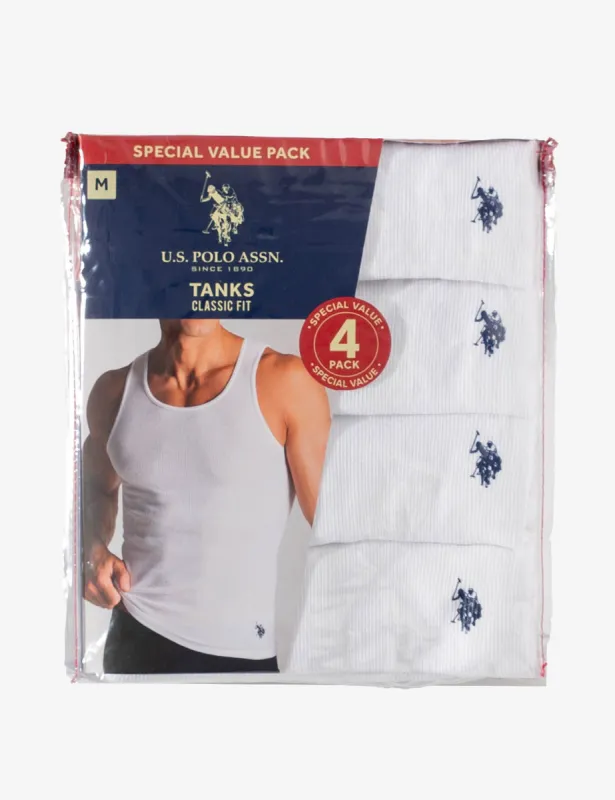 4 PACK COTTON RIB TANKS sold by U.S. Polo Assn.