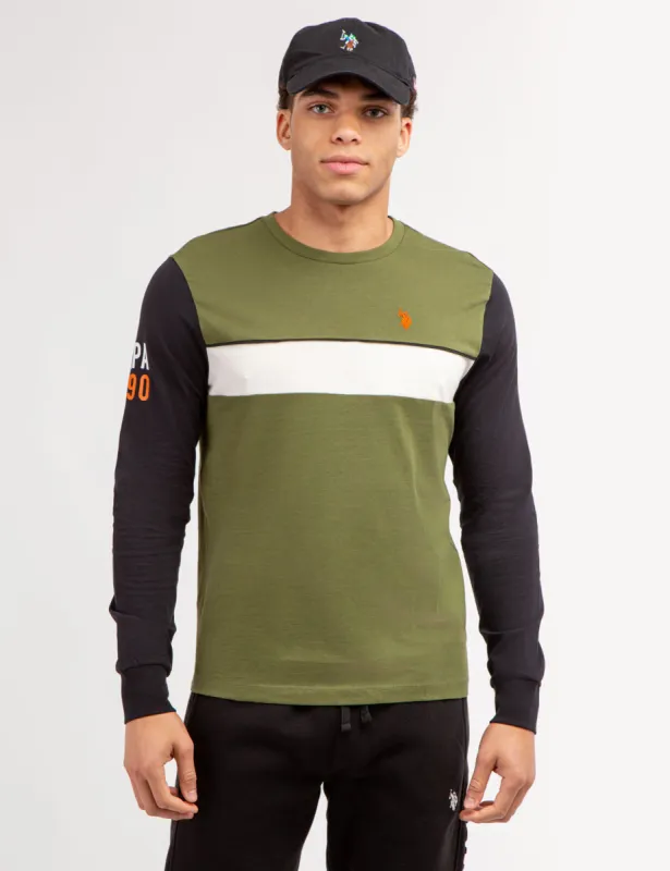 USPA COLORBLOCK LONG SLEEVE T-SHIRT sold by U.S. Polo Assn.
