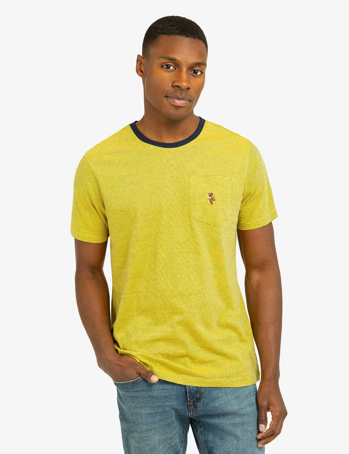 MINI STRIPE RINGER T-SHIRT WITH POCKET sold by U.S. Polo Assn. product image thumbnail 2