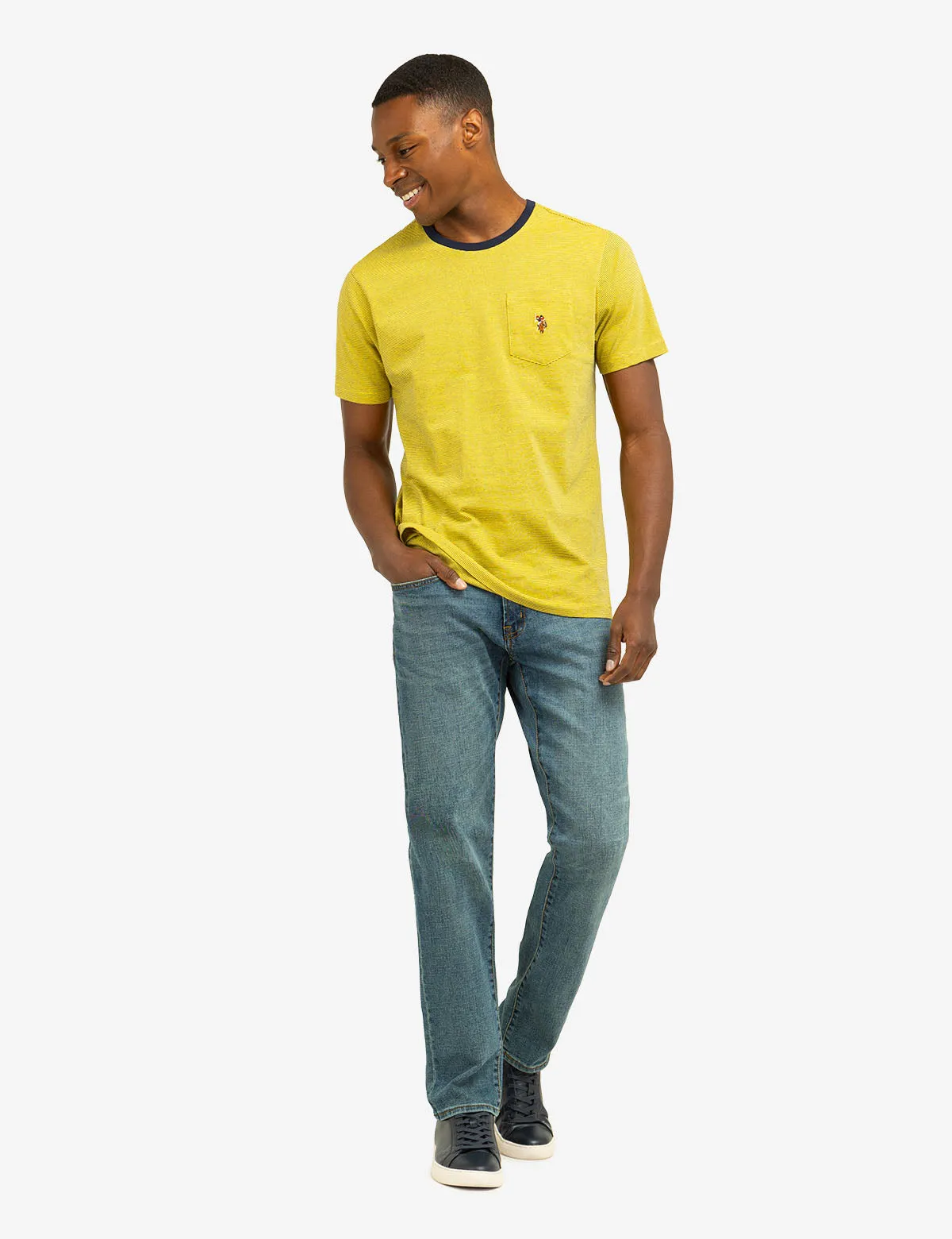 MINI STRIPE RINGER T-SHIRT WITH POCKET sold by U.S. Polo Assn. product image thumbnail 3