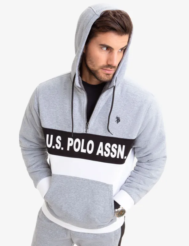 COLORBLOCK FAUX SHEARLING LINED U.S. POLO ASSN. HOODIE sold by U.S. Polo Assn.