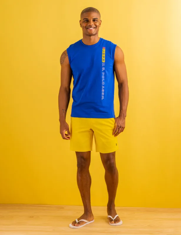 VERTICAL GRAPHIC MUSCLE TANK sold by U.S. Polo Assn.