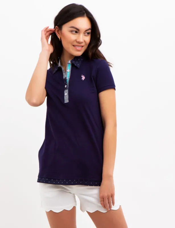 DOT COLLAR POLO SHIRT sold by U.S. Polo Assn.