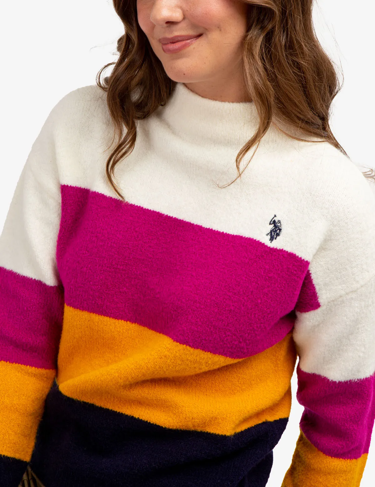 COLORBLOCK MOCK NECK SWEATER sold by U.S. Polo Assn. product image thumbnail 5
