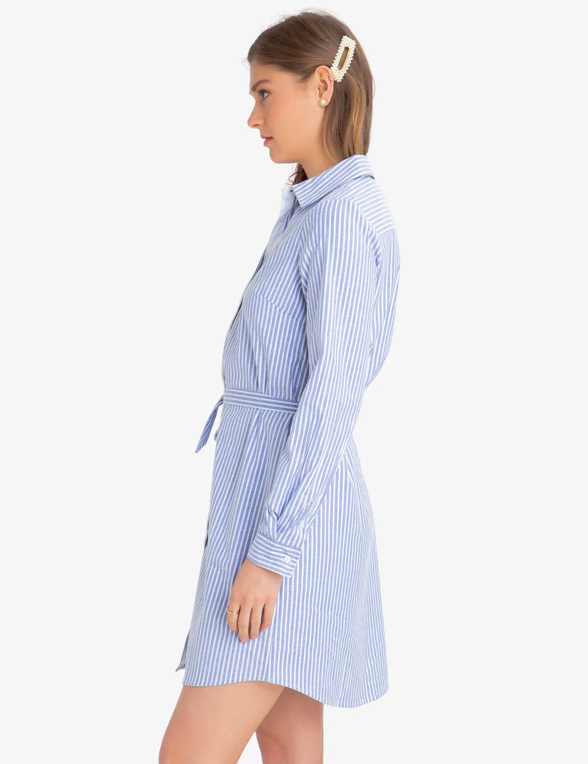 STRIPED MULTI-COLORED LOGO OXFORD DRESS sold by U.S. Polo Assn. product image thumbnail 5