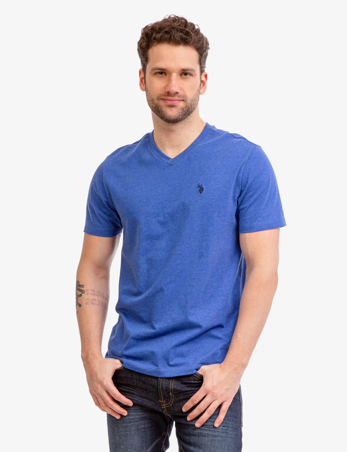 SOLID V-NECK T-SHIRT sold by U.S. Polo Assn.