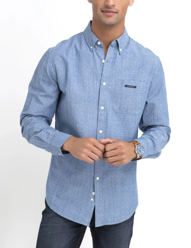 CLASSIC FIT DOT SHIRT IN CANVAS sold by U.S. Polo Assn.