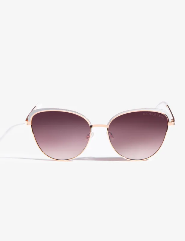 LADIES METAL CAT EYE SUNGLASSES sold by U.S. Polo Assn.