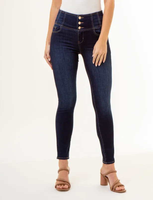 HIGH RISE CORSET SKINNY JEANS sold by U.S. Polo Assn.