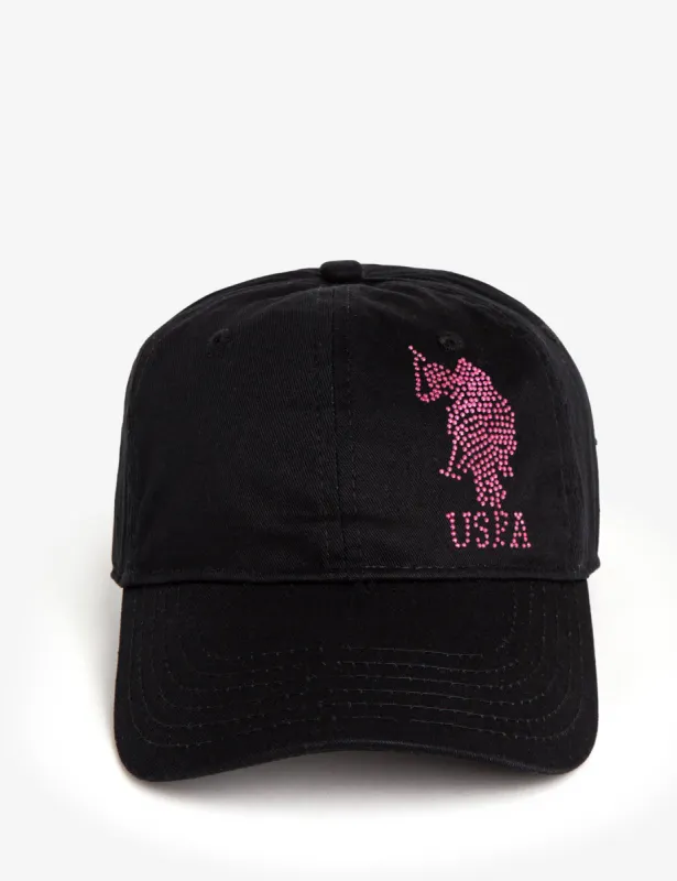 RHINESTONE LOGO BASEBALL CAP sold by U.S. Polo Assn.