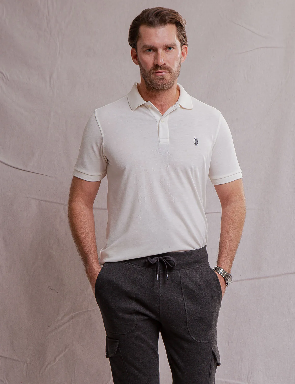 WHITE LABEL RECYCLED POLO SHIRT sold by U.S. Polo Assn. product image thumbnail 5