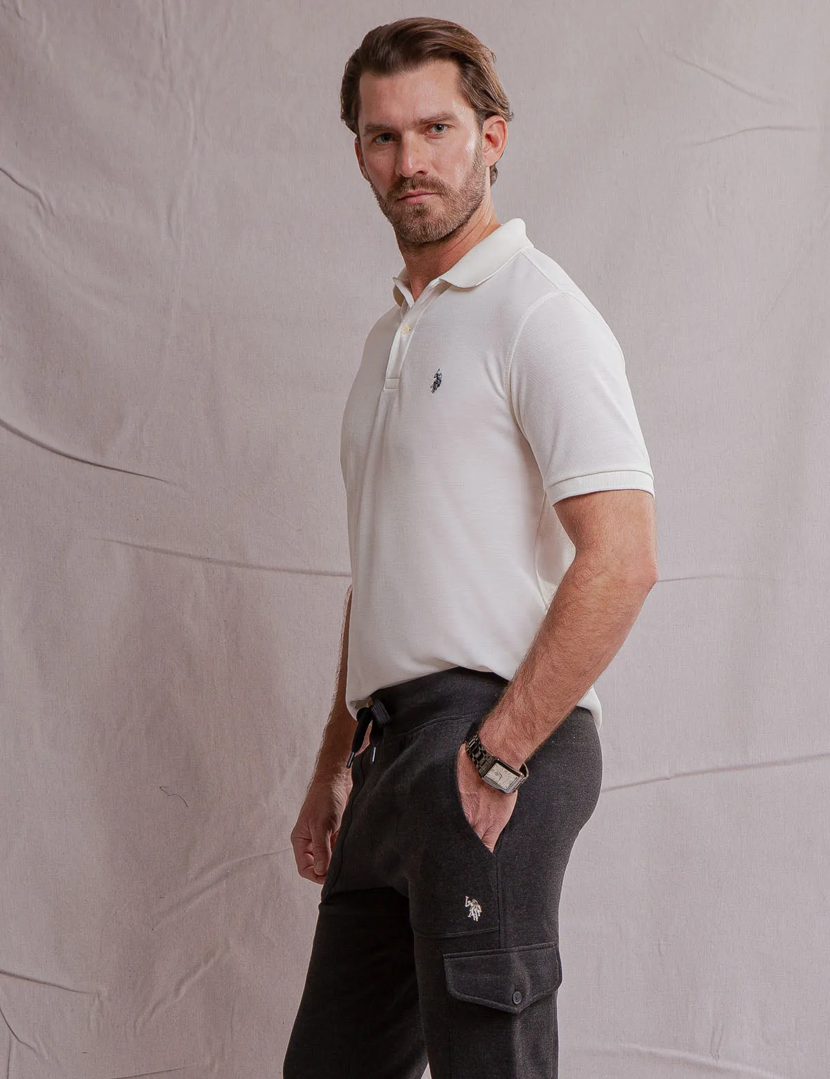 WHITE LABEL RECYCLED POLO SHIRT sold by U.S. Polo Assn. product image thumbnail 3