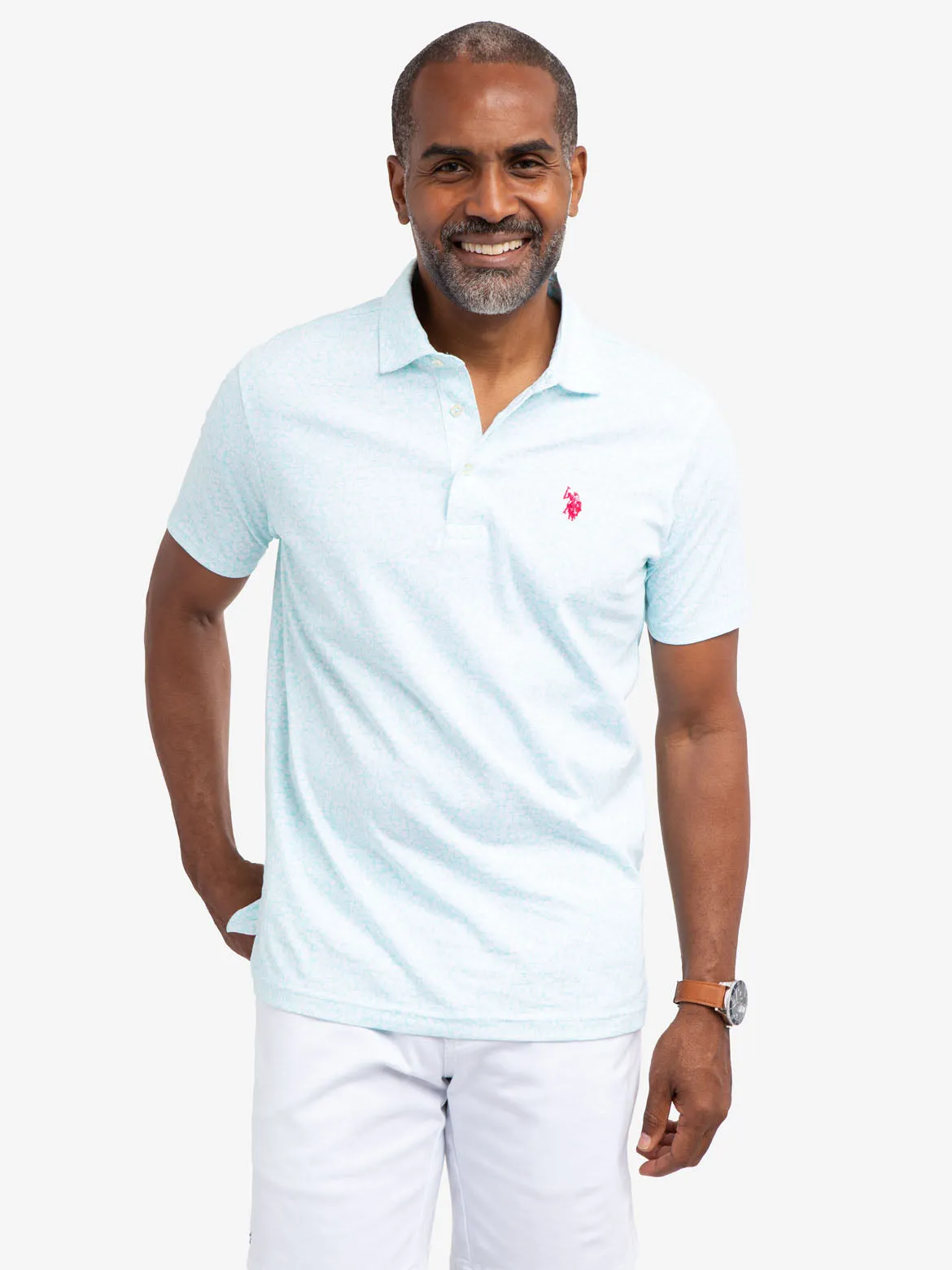 FLORAL JERSEY POLO SHIRT sold by U.S. Polo Assn.