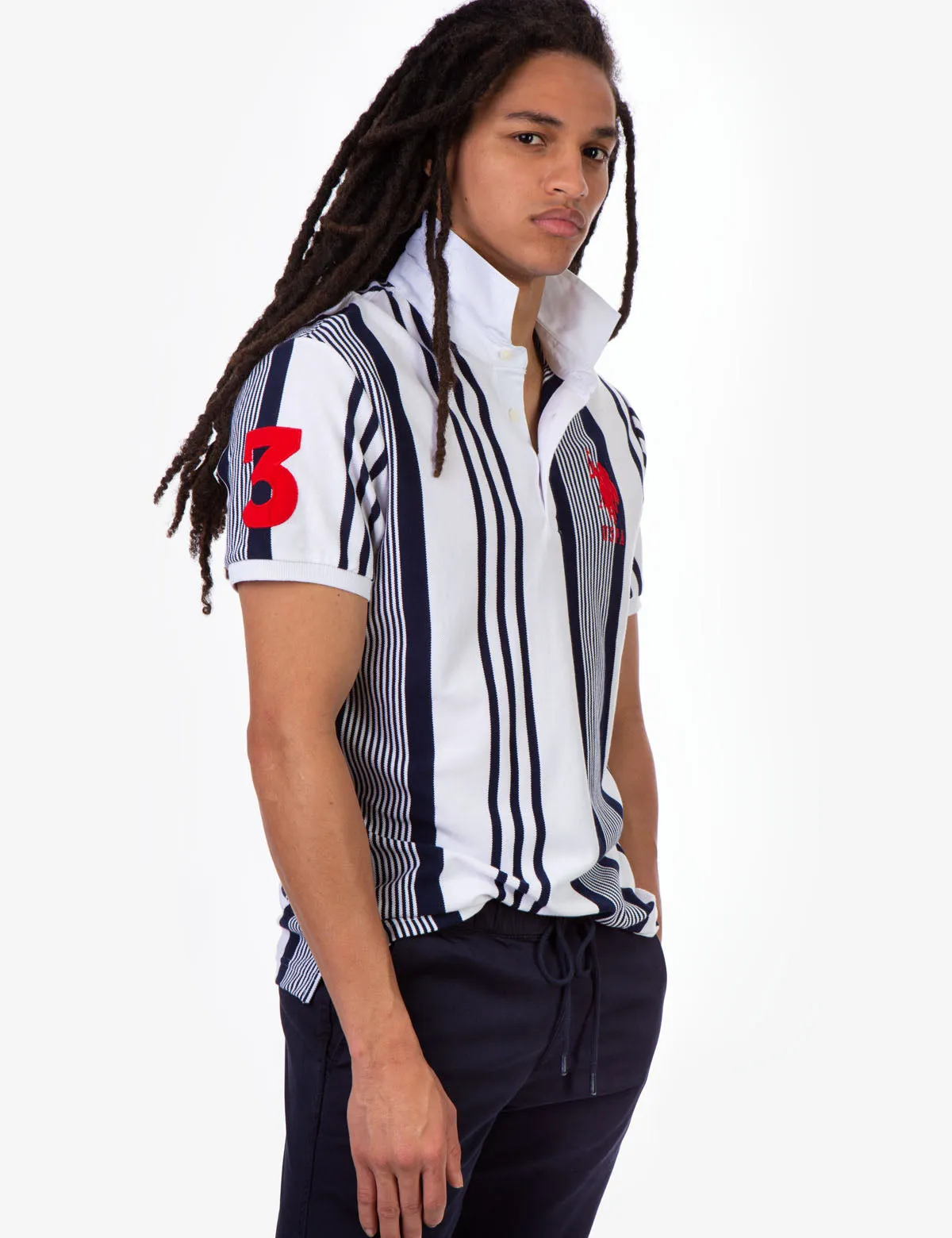 STRIPE PIQUE POLO SHIRT sold by U.S. Polo Assn. product image thumbnail 4