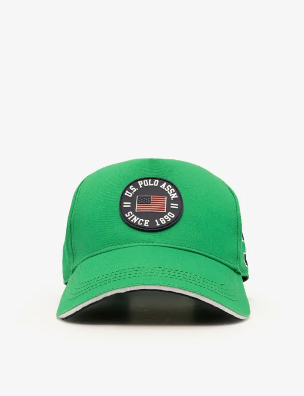 MENS USPA CIRCLE RUBBER LOGO HAT sold by U.S. Polo Assn.