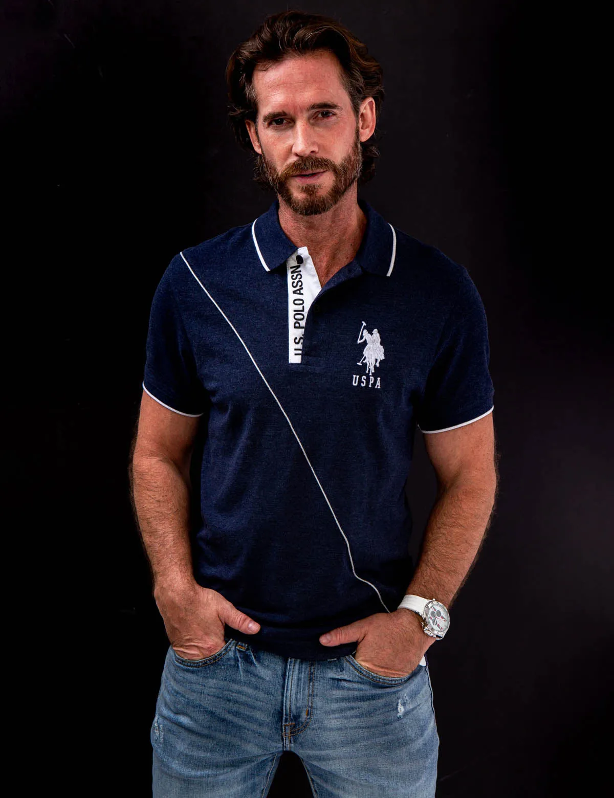 SLIM FIT COLORBLOCK PIQUE POLO SHIRT sold by U.S. Polo Assn. product image thumbnail 5