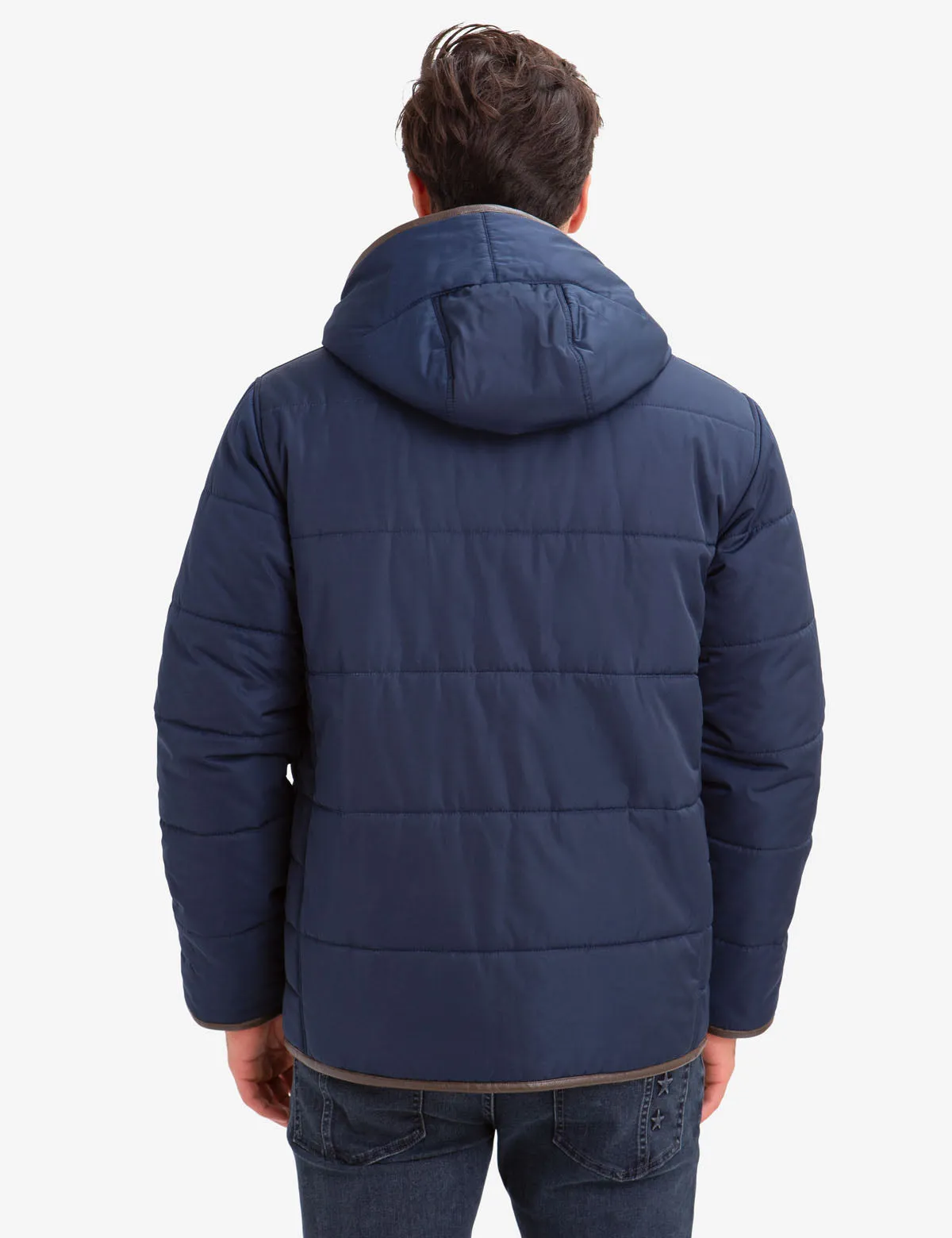 LEATHER TRIM FLEECE LINED PUFFER COAT sold by U.S. Polo Assn. product image thumbnail 4